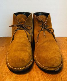 Thursday Boots, Scout Mens Cognac Suede Lace Up Classic Chukka Ankle Boots, 10. Good condition. Mens; 10   Womens; 11.5 Vintage Brown Chukka Boots For Fall, Brown Goodyear Welted Desert Boots With Plain Toe, Brown Suede Ankle-high Work Boots, Brown Goodyear Welted Chukka Boots For Fall, Brown Goodyear Welted Moc Toe Desert Boots, Casual Brown Boots With Goodyear Welted, Vintage Suede Boots With Leather Sole, Vintage Lace-up Chukka Boots For Fall, Vintage Plain Toe Boots For Fall