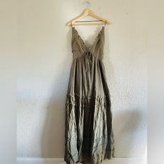 Olive Green Halter Neck With A Tie In The Back New With Tags Halter Neck Maxi Dress, Baltic Born, Halter Neck, Olive Green, Maxi Dress, Womens Dresses, Tags, Green, Dresses