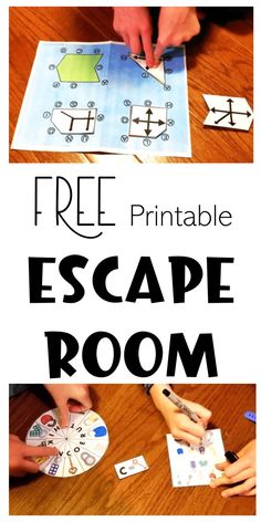 The pin shows two pictues.  One of a child putting shapes on a matched pictured and the other of two kids solving a printed puzzle. Free Escape Room Printable, Free Printable Escape Room, Printable Escape Room For Kids, Escape Room Printable, Escape Room Diy, Printable Escape Room, Room For Kids, Escape Room For Kids, Escape Room Puzzles