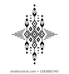 an abstract black and white pattern on a white background