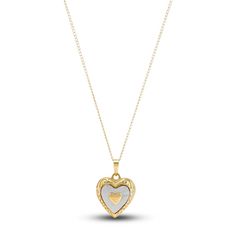 Keep all of your most cherished memories close to heart with this meaningful stacked hearts locket charm necklace. Fashioned in 14K yellow gold, the 13-inch curb chain secures in place with a spring ring clasp. Necklaces Heart, Jury Duty, Xmas Wishlist, Wishlist 2024, Type Shi, Jared The Galleria Of Jewelry, Heart Locket Necklace, Necklace Clasps, Precious Jewels