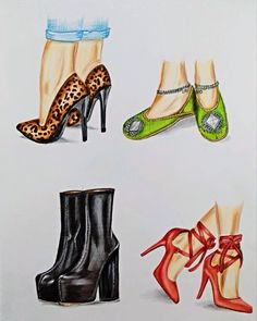 Fashion illustration, footwear illustration Heels Illustration Sketches, Sandals Drawing Sketch, Boots Sketch Illustration Fashion, Footwear Drawing Sketch, Footwear Sketches Design, Footwear Illustration Sketch Fashion, Sandals Illustration, Footwear Drawing, Footwear Illustration