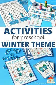 winter themed activities for preschool to play with