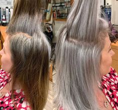 Grey Foils, Brown Foils, Foils Hair, Hair Blending, Hair Inspired, Beautiful Gray Hair