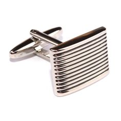 Finished with hand precision, these Rectangle Stripe Groove Cufflinks by OTAA are sleek and stylish. The clean, brushed finish ensures they will sit effortlessly as part of your sharpest outfits. Thanks to their fuss-free shape, they will work just as well paired with a leather-strapped watch and a suit as worn with a crisp, white shirt.

 

Product Style : 401-CL

Details
Length of emblem face: 1.9 cm / 0.75 inches

 

Width of emblem face: 1.3 cm / 0.51 inches

 

Breadth of emblem face: 0.4 c