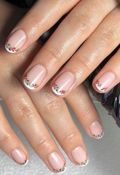 As the holiday season approaches, it's time to deck more than just the halls. Your nails can be a festive canvas for celebrating the most wonderful time of the year. From traditional reds and greens to whimsical snowmen and gingerbread delights, these nail designs will add an extra touch of magic to your celebrations! So, grab your favorite nail polish and let's get into the list! Gingerbread Nails Short, Extra Christmas Nails, Gingerbread Nail Art, Short Christmas Nails, Christmas Nail Ideas, White Tips, Christmas Manicure, Festive Nail Art, Cuticle Care