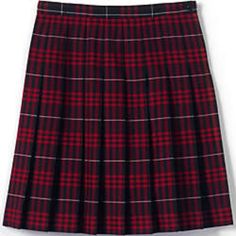 Color: Classic Navy/Red Plaid With White Accent Lines Popular Plaids In A Classic Style Neat Pleats Keep Their Shape, Add Moving Room Side Button/Zip Closure Below-The-Knee Length Sizes 4-6: Back Elastic With Inside Adjustable Waistband Sizes 7-16: Adjustable Inside Waistband For Room To Grow Polyester/Rayon Blend. Machine Wash. Imported School Uniform She'll Jump, She'll Twirl, She'll Dance, And Then She'll Sit At Her Desk Like A Lady. The Pleats In This Just-Below-The-Knee Skirt Always Fall Ne Wardrobe Oxygen, School Uniform Skirts, Below The Knee Skirt, School Skirt, Plaid Pleated Skirt, Knee Skirts, Girls Uniforms, Softest Sweater, Cozy Knits