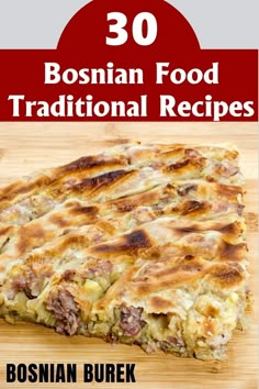 the cover of 30 bosnin food traditional recipes by susan burek