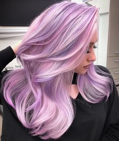 Lilac Hair Dye, Hair Color 2017, Lilac Hair Color, Pastel Pink Hair Color, Hair Dye Tips, Highlights Summer, Pastel Pink Hair, Lilac Hair