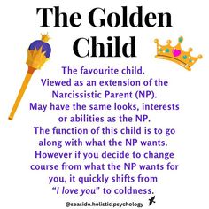 the golden child poem with an image of a crown and a wand on top of it