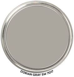 a gray paint with the words dorian gray sw101