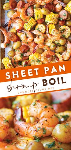 SHEET PAN SHRIMP BOIL, seafood dishes, family dinner ideas for tonight Sheet Pan Meals Healthy, Sheet Pan Shrimp Boil, Pan Shrimp Boil, Sheet Pan Meals, Sheet Pan Shrimp, Pan Shrimp, Sheet Pan Suppers, Sheet Pan Dinners Recipes, Shrimp Recipes For Dinner