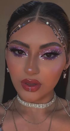 Maquillage Yeux Cut Crease, Halloweenský Makeup, Concert Makeup, Mekap Mata, Purple Makeup, Smink Inspiration