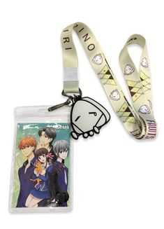 Fruits Basket Lanyard W/ Onigiri Charm – Shadow Anime Fruits Basket Backpack, Basket Backpack, Anime Lanyard, Dvd Holder, Onigiri Rice, Sailor Moon S, Fruits Basket Anime, Rice Ball, Maid Sama