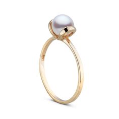 Bonita Collection Akoya Pearl Ring Luxury Timeless Pearl Ring For Women, Luxury Elegant White Gold Pearl Ring, Luxury Yellow Gold Pearl Ring For Everyday, Luxury Delicate Yellow Gold Pearl Ring, Modern White 14k Gold Ring, Modern Yellow Gold Pearl Promise Ring, Modern 14k Gold Pearl Open Ring, Delicate Open Band Promise Ring, Elegant 14k Gold Ring With Timeless Design