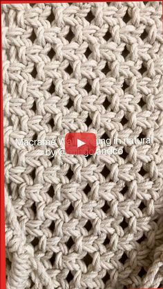 the video shows how to crochet an afghan