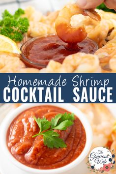 this homemade shrimp cocktail sauce is so good and easy to make it's the perfect appetizer for any party