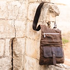 "Cute and handy small crossbody style handbag, it's large enough to carry your daily necessities, without the extra baggage. I made this black clutch purse from the finest Italian leather and cotton. It closes securely with two magnetic clasps and contains a zipped pocket on the inside, and another zipped pocket on the back of the bag. Great place to put your phone, keys and cards or cash. MATERIALS: > Cotton > Leather > Bronze MEASUREMENTS: 10.23 x 7.08 x 1.57\" > Strap drop - adjus Outfit Large, Black Clutch Purse, Distressed Leather Bag, Handmade Leather Work, Hip Pouch, Clutch Purse Black, Bicycle Bag, Leather Fanny Pack, Bike Bag