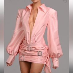 Size Medium Never Worn Gorgeous Luxury Pink Mini Dress For Party, Luxury Pink Party Mini Dress, Peach Sorbet, Monsieur Madame, House Dresses, House Fashion, House Of Cb Dresses, High Fashion Outfits, African Fashion Women Clothing