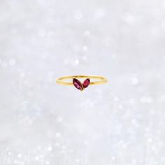 The marquise-cut garnet ring is designed to resemble both a butterfly and a heart, inspired by the delicate beauty of a flower Each garnet stone is cut in a marquise shape and set at a slight angle, creating an effect like petals, giving it a graceful and elegant appearance. [Made to Order] * Metal: 925 Sterling Silver  Choice of Gold Color: Sterling Silver, 18K Rose Gold Vermeil, 18K Yellow Gold Vermeil Main Stone:  Rhodolite Garnet, Marquise Cut, 4x2 mm, 1 pc Rhodolite Garnet, Marquise Cut, 5x Heart-shaped Birthstone Ring As Gift, Heart-shaped Birthstone Ring For Gift, 14k Gold Marquise Birthstone Ring Gift, Garnet Marquise Cut Jewelry Gift, Red Marquise Cut Birthstone Ring Gift, Marquise Cut Garnet Jewelry Gift, Gift Ruby Ring With Marquise Cut Birthstone, Ruby Jewelry With Marquise Cut For Gifts, Valentine's Day Ruby Ring Gift