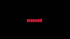 the word wascoted in red against a black background