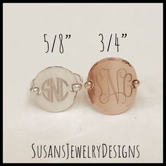 "This ring is made with a round disc engraved with your choice of 1 or 3 letter monogram and shaped to resemble a saddle style ring. Wire has been added to make up the band of the ring and the edge of disc has been hammered to add a neat texture. This ring is super comfortable to wear and I love mine! I can make this ring with rose gold filled, sterling silver (shown), or yellow gold filled components. You can also choose your disc size (5/8\" or 3/4\") and font preference. Use the options pull Adjustable Stackable Rings With Initials, Sterling Silver Monogram Initial Ring For Promise, Sterling Silver Monogram Initial Promise Ring, Adjustable Monogram Engraved Sterling Silver Ring, Sterling Silver Monogram Rings For Personalized Gift, Sterling Silver Stamped Initial Ring, Adjustable Monogram Initial Ring For Personalized Gift, Stamped Sterling Silver Initial Ring, Personalized Adjustable Monogram Initial Ring