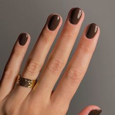 Ideas Uñas, Wine Nails, Simple Fall Nails, Solid Color Nails, Cute Nails For Fall, Burgundy Nails, Red Nail, Autumn Nails