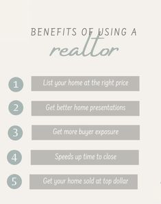 the benefits of using a realtor