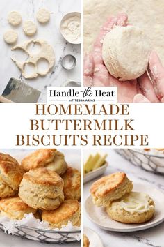 How to Make Buttermilk Biscuits that are tall, flaky, tender, and perfectly buttery. These homemade biscuits are quick and easy to make, ready in just 30 minutes! Make Buttermilk, How To Make Buttermilk, Handle The Heat, Pastry Blender