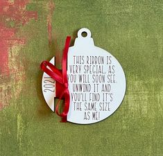 New Baby Height Ribbon Christmas Ornament - 2021 Christmas Ornament - Handmade Christmas Ornament Baby Length Ribbon Ornament, Nicu Crafts, Christmas Preschool, Keepsake Ideas, Baby Christmas Ornaments, Ribbon Ornaments, Tiered Tray Diy, Ribbon Christmas, Baby Wrap