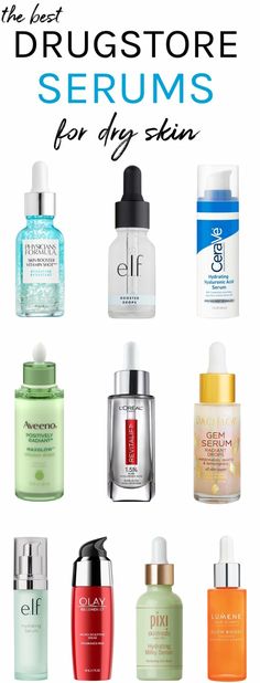 Best Drugstore Serums For Dry Skin #drugstoreskincare