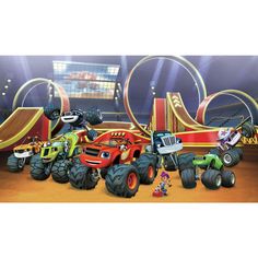 an image of monster trucks in the circus