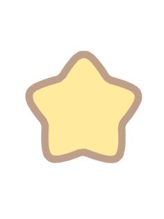 a star shaped cookie on a white background