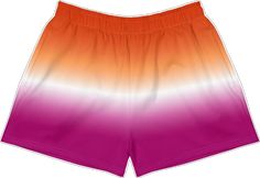 Orange Short Swim Trunks With Built-in Shorts, Summer Orange Shorts With Built-in Shorts, Orange Swim Trunks With Built-in Shorts, Orange Swimwear With Built-in Shorts, Moisture-wicking Swimwear For Sports, Red Cheerleading Shorts For Summer, Red Shorts For Summer Cheerleading, Orange Workout Shorts For Summer, Orange Swimming Shorts With Built-in Liner