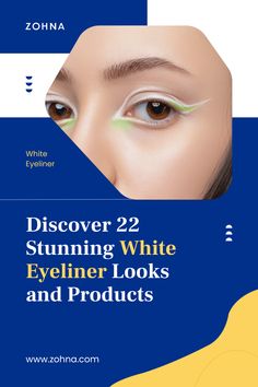 Refresh your makeup with the best white eyeliner looks and products. Check out 22 dazzling styles, from bold statements to subtle elegance. Best White Eyeliner, Eyelashes Styles, Winged Eyeliner Stencil, White Eyeliner Looks, White Liquid Eyeliner, Eyeliner Types, White Eyeliner Pencil, Eyeliner Designs, Cream Eyeliner