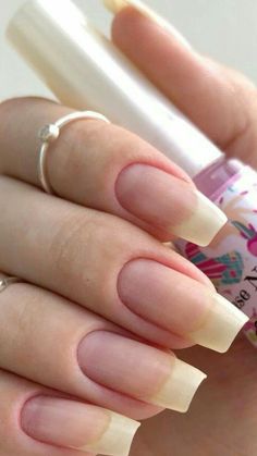 Manifest Nails, Lilith Nails, French Manicure Long Nails, Grow Long Nails, Nature Nails, Vision Boarding, Membentuk Alis, Long Natural Nails, Vision Board Images