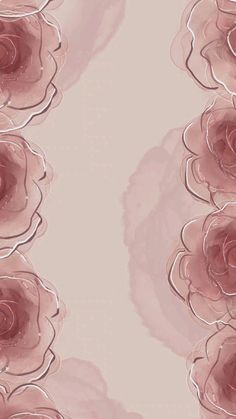 an abstract floral background with pink flowers on the left side and light pink petals on the right