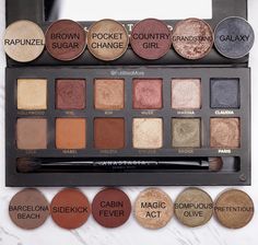 Master palette by Mario dupes with Makeup Geek eyeshadows - Pictures and swatches Mario Palette, Abh Palette, Mac Brave, Makeup Geek