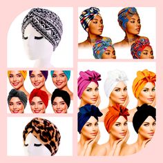 Various Brand New Head-Wraps, Caps, And Turbans. Turbans Are Made Of Cotton And Polyester And Available In Various Colors And Designs. One Size Fits Most Women’s Head. We Can Not Guarantee That The Head Cap Or Wrap Will Fit Perfect. All Wraps Are Suitable For A Day Of Fashion And Dressing Up! As Well As A Day Of Bring More Casual With Your Favorite Pair Of Jeans. Either Way, You’ll Look Stunning! Beach Turban With Knotted Detail, Adjustable Knotted Turban, Adjustable Wrap Turban For Summer, Adjustable Summer Wrap Turban, Trendy Beach Turban, White Turban For Beach In Summer, White Summer Beach Turban, One Size Fits Most Headwrap, One Size Fits Most Wrap Headwrap