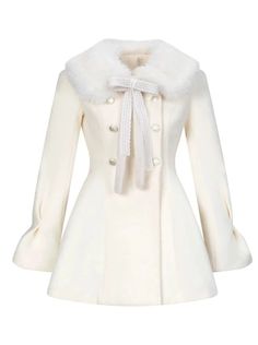 ❤Milky snow fur ribbon collar coat❤︎
This item will take 2-3 weeks to ship. Winter Dress White, Pretty Winter Coats, Coquette Winter Dress, Cute Fur Coat, White Fuzzy Jacket, Elegant Winter Clothes, Big Winter Coat, Croquette Outfits Winter, Snow Inspired Outfits