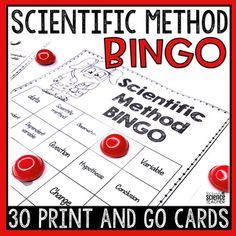 Reinforce Scientific Method skills with this PRINT AND GO Scientific Method BINGO pack! You can assess your students in a fun way, no need for paper/pencil assessments. Your students will want to play again and again!All of the work has been done for you! Just print and laminate (recommended) to use... Third Grade Science Lessons, Classroom Prep, Fourth Grade Science, Science Images, General Science, Lab Activities, Third Grade Science, 4th Grade Science, Science Lesson