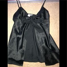 Nwot Victoria’s Secret Black Silk Babydoll Nightie With Satin Bow That Can Be Tied & Adjusted To A Perfect Fit. Comes From A Smoke Free Home. Size M. Black Maxi Gown, Silk Babydoll, Lace Camisole Top, Black Slip Dress, Nightgowns For Women, Lace Slip Dress, Lace Camisole, Silk Slip Dress, Purple Lace