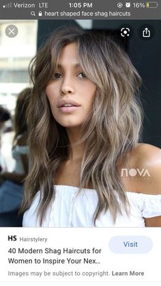 Long Shaggy Haircuts, Asian Hairstyles, Modern Shag Haircut, Shaggy Long Hair, Haircut Images, Haircuts For Wavy Hair