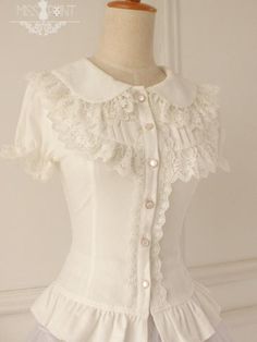 lace and love shirt – asian icandy White Blouse With Doll Collar In Cute Style, Cute White Blouse With Doll Collar, Short Sleeve Ruffled Tops For Wedding, Short Sleeve Ruffle Top For Wedding, Short Sleeve Wedding Top With Ruffles, Cute White Blouse With Lace Collar, Cute White Top With Lace Collar, Cute White Tops With Lace Collar, White Doll Collar Blouse