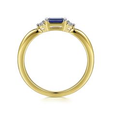 Discover elegance and sophistication with our 14K Yellow Gold Diamond and Blue Sapphire Stackable Ring. Crafted to perfection, this exquisite piece combines the timeless allure of diamonds with the captivating beauty of a blue sapphire. Each stone is meticulously set in lustrous 14K yellow gold, creating a stunning contrast that catches the eye. Whether worn alone for a touch of understated glamour or stacked with other rings for a personalized look, this ring exudes luxury and charm. Elevate yo Luxury Blue Diamond Stackable Rings, Luxury Elegant Sapphire Stackable Rings, Luxury Sapphire Stackable Rings, Luxury Sapphire Stackable Jewelry, Luxury Elegant Stackable Sapphire Ring, Luxury Stackable Sapphire Ring, Luxury Blue Sapphire Stackable Rings, Luxury Sapphire Stackable Engagement Rings, Luxury Blue Stackable Rings