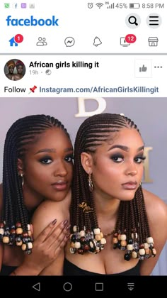 Half Cornrows With Beads, Cornrows With Accessories, African Braids With Beads, Cornrows With Wooden Beads, Conrows Lines And Braids Short, Ghana Braids Cornrows Protective Styles, Medium Length Hair Styles Braids, Conrows Lines And Braids With Beads, Short Cornrows With Beads