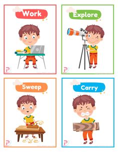 Action Verbs Flashcards Free Printable Action Cards, Printable Flash Cards