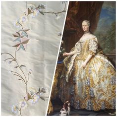 NEW Dauphine Lola 100% Silk Dupioni Embroidered Floral Cream Peach & Blue Fabric - Fancy Styles Fabric Pierre Frey Lee Jofa Brunschwig & Fils Designer Upholstery Fabric, Silk Dupioni, Embroidered Velvet, Velvet Flowers, Silk Taffeta, Brocade Fabric, Light Turquoise, Yellow Fabric, Historical Dresses