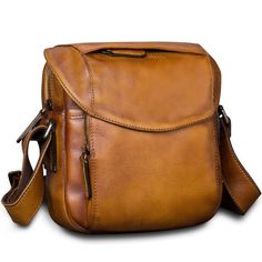 For those seeking a bag with a touch of retro charm, this vintage-style vertical square-shaped messenger bag is the perfect choice. Crafted from genuine leather, it exudes both quality and timeless appeal. The solid color pattern adds a sleek and versatile touch to the design. With its flap closure, it combines style and functionality seamlessly. Designed specifically for men, this messenger bag is the epitome of classic fashion. Retro Vintage Brown Leather Bags, Vintage Brown Rectangular Shoulder Bag With Adjustable Strap, Vintage Light Brown Crossbody Shoulder Bag, Retro Vintage Brown Rectangular Shoulder Bag, Retro Leather Flap Bag For Daily Use, Classic Light Brown Crossbody Shoulder Bag, Retro Vintage Brown Soft Leather Bag, Retro Business Crossbody Shoulder Bag, Retro Soft Leather Crossbody Shoulder Bag