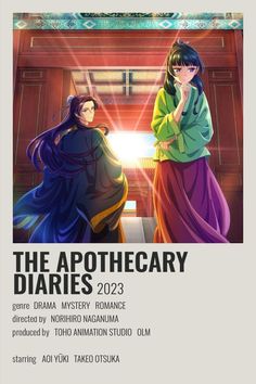 the apothecary poster with two women standing in front of an open doorway